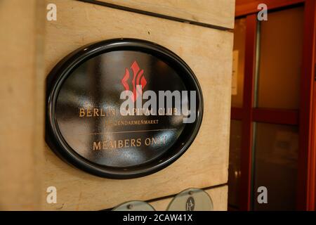 Berlin, Deutschland. August 2020. Außenansicht des Berlin Capital Clubs. Quelle: Gerald Matzka/dpa-Zentralbild/ZB/dpa/Alamy Live News Stockfoto