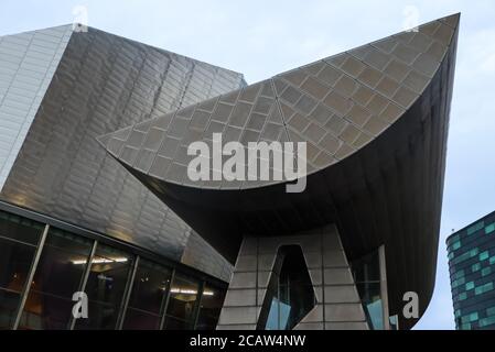 Der Eingang zum Lowry, Salford Quays, Greater Manchester, England, Großbritannien Stockfoto