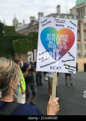 NHS-Personal Strike for Pay Stockfoto