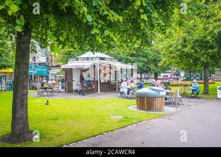 Berühmte Princes Street Gärten in Edinburgh Schottland Stockfoto