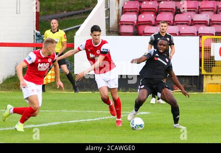 JAMES AKINTUNDE (Derry City FC) während des Airtricity League-Turnes am Montagabend zwischen St. Patrick's Athletic FC und Derry City FC im Richmond Park 0 Stockfoto