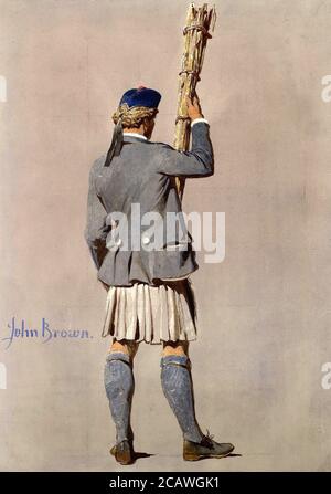 Haag Carl - John Brown - Deutsche Schule - 19. Jahrhundert Stockfoto