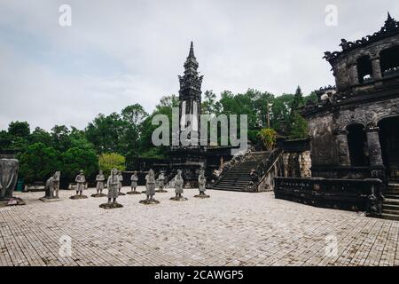 Der Khai Dinh Royal Tomb Complex Stockfoto