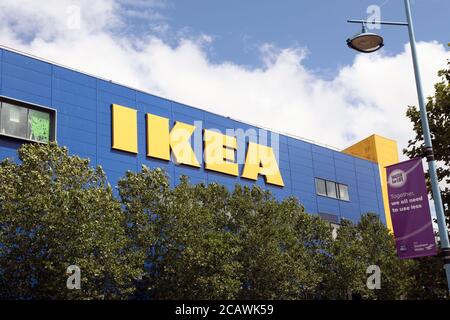 IKEA Megastore, Southampton, England, Großbritannien, August 2020 Stockfoto