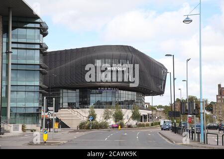 Westquay Einkaufszentrum von West Quay Road, Southampton, England, Großbritannien, August 2020 Stockfoto