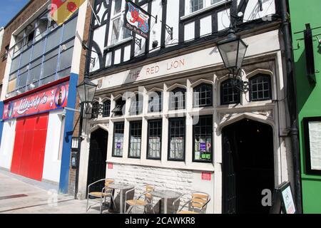 The Red Lion Public House Pub, High Street, Southampton, England, Großbritannien, August 2020 Stockfoto