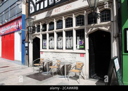 The Red Lion Public House Pub, High Street, Southampton, England, Großbritannien, August 2020 Stockfoto