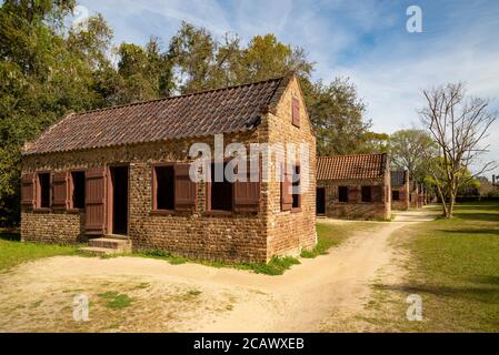 Slave's Quarters on the Boone Hall Plantation, Charleston, SC Stockfoto