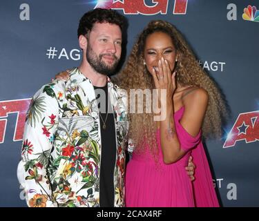 LOS ANGELES - SEP 18: Calum Scott, Leona Lewis beim Finale der 'America's Got Talent' Saison 14 Red Carpet im Dolby Theater am 18. September 2019 in Los Angeles, CA Stockfoto