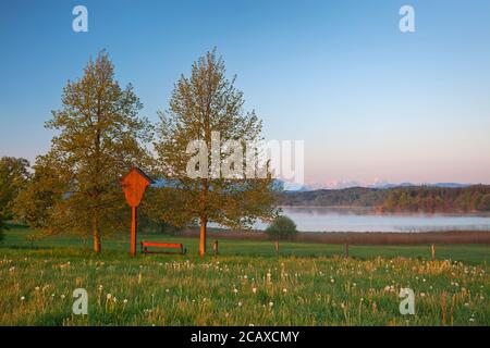 Geographie / Reisen, Deutschland, Bayern, Iffeldorf, am Osterseen, Iffeldorf, Oberbayern, Additional-Rights-Clearance-Info-not-available Stockfoto