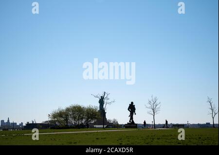 South Lawn, Liberty State Park. Jersey City, New Jersey Stockfoto