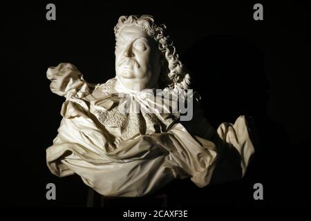 Parma, Italien, Emilia Romagna - 4. August Jahr 2020 - Nationalgalerie, Büste von Ranuccio Farnese von Gianlorenzo Bernini Stockfoto