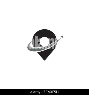 Logo/Icon-Design der Standortmarkierung Stock Vektor