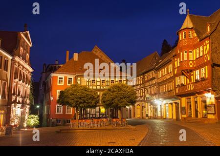 Geographie / Reisen, Deutschland, Bayern, Miltenberg, Fachwerkhäuser in Miltenberg, Unterfranken, Additional-Rights-Clearance-Info-not-available Stockfoto