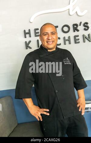 Küchenchef Hector Leyva von Hector's Kitchen in Punta Mita, Mexiko Stockfoto