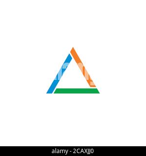 Frisches Triangle-Logo/Icon-Design Stock Vektor