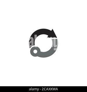 Technologie und Arrow Logo / Icon Design Stock Vektor