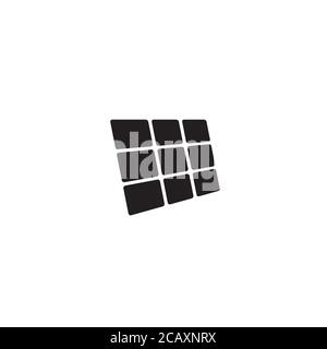 Solar Panel Logo / Icon Design Stock Vektor