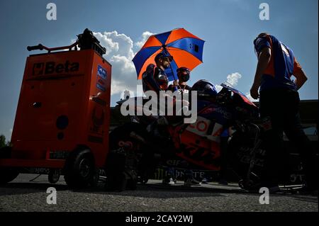 Brünn, Tschechische Republik. August 2003. Rennen des MotoGP Grand Prix der Tschechischen Republik auf dem Brünner Kurs. 9. August 2020 Carreras en el Gran Premio de MotoGP de la Republica Checa en el Circuito de Brno. 9 de Agosto, 2020 MotoGP.com/Cordon Pressequelle: CORDON PRESS/Alamy Live News Stockfoto