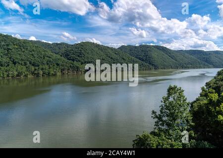 Bluestone Lake, New River Hinton West Virginia, USA Stockfoto