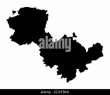 Karte der Provinz Terni Stock Vektor