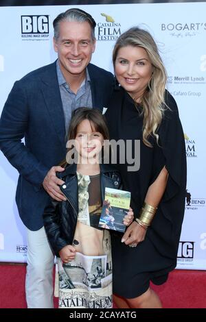 LOS ANGELES - SEP 27: Kurt Mikinski, Brinkley Miklinski, Lauren Jolliffe beim Catalina Film Festival 2019 - Freitag in der Catalina Bay am 27. September 2019 in Avalon, CA Stockfoto