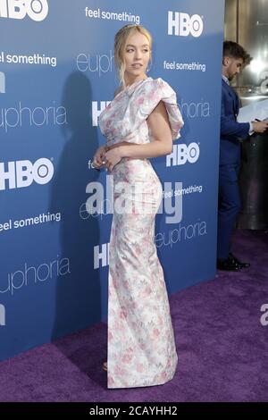 LOS ANGELES   JUN 4: Sydney Sweeney bei der LA Premiere von HBO's 'Euphoria' im Cinerama Dome am 4. Juni 2019 in Los Angeles, CA Stockfoto