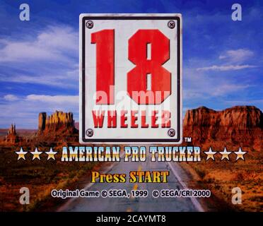 18 Wheeler American Pro Trucker - Nintendo Gamecube Videospiel - nur für redaktionelle Verwendung Stockfoto