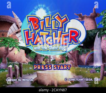 Billy Hatcher and the Giant Egg - Nintendo Gamecube Videospiel - nur für redaktionelle Verwendung Stockfoto