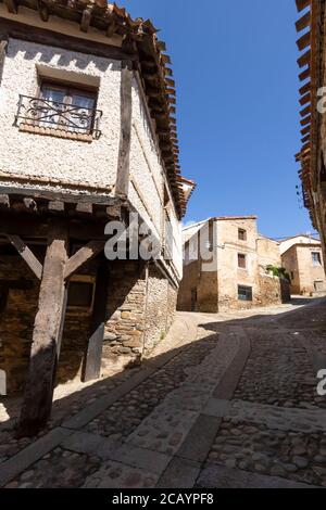 Yanguas ist eine der schönsten Städte in der Provinz Soria, Spanien. Stockfoto