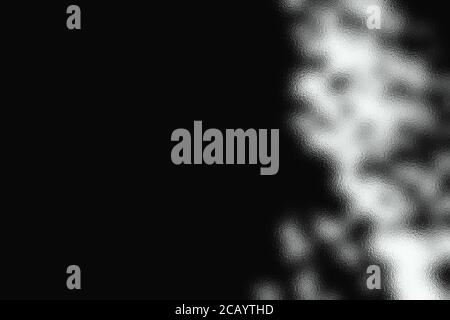 Moody schwarz-weiß Hintergrund, Tapete Grafik mit unscharfem Milchglas-Effekt und leerer Bereich mit Platz für Text hinzugefügt, kopieren Stockfoto