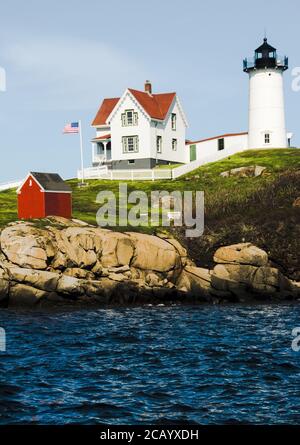 Nuble Lighthouse York Maine Stockfoto