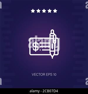 Überprüfen Sie Vektor-Symbol moderne Illustration Stock Vektor