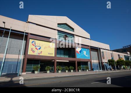 Los Angeles, Kalifornien, USA – 3. August 2020: Blick auf den Koreatown Plaza Market in der Western Ave und 8th St Stockfoto