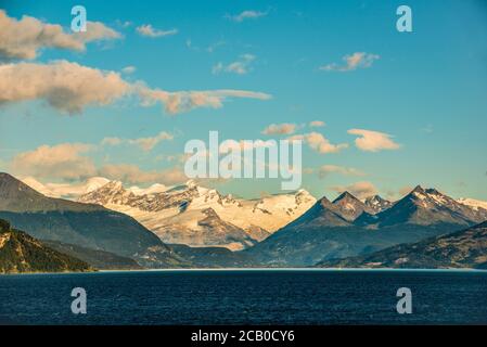 Glacier Alley, Beagle Channel, Tierra del Fuego Archipel, Südamerika Stockfoto