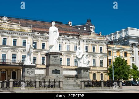 Kiew, Ukraine - Denkmal für Prinzessin Olga. Eine berühmte historische Stätte in Kiew, Ukraine. Stockfoto