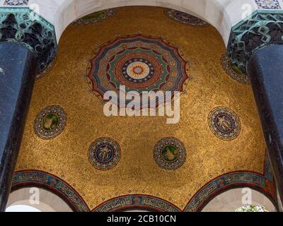 Ein Blick auf den deutschen Brunnen in der Nähe der Blaue Moschee in istanbul Stockfoto