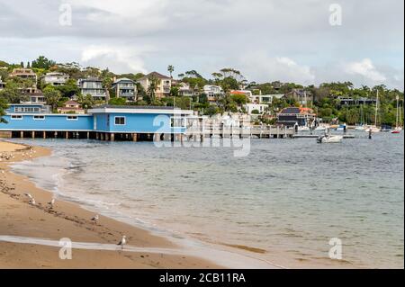 Sydney NSW Australien - 27. Mai 2020 - Vaucluse Yatch Club an einem bewölkten Herbstnachmittag Stockfoto