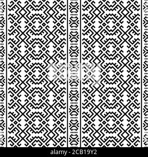 persian Muster Motiv Textur Hintergrund in schwarz weiß Farbe Stockfoto