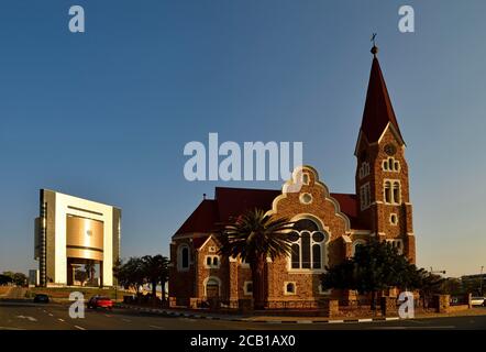 Lutherische Kirche Christi mit Nationalmuseum, Windhoek, Namibia Stockfoto