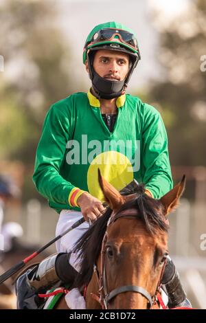 Pferderennen auf der King Khalid Racetrack 7/8/2020 Stockfoto