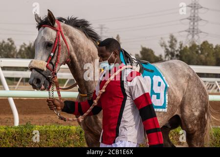 Pferderennen auf der King Khalid Racetrack 7/8/2020 Stockfoto