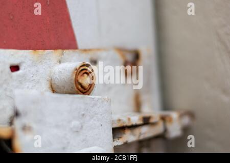 Nahaufnahme der Details von antiken Objekten mit schönen Designs Stockfoto