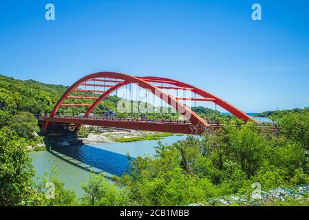 Changhong Brücke über den Xiuguluan Fluss in Hualien, Taiwan Stockfoto