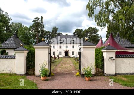 Hildasholm, erbaut von Axel Munthe 1910-1911, berühmter Arzt und Autor, an seine Frau Hilda als Sommerhaus in Leksand, Dalarna, Schweden Stockfoto