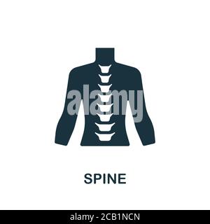 Leitungssymbol. Einfaches Element aus der Sammlung der inneren Organe. Kreatives Spine-Symbol für Webdesign, Vorlagen, Infografiken und mehr Stock Vektor