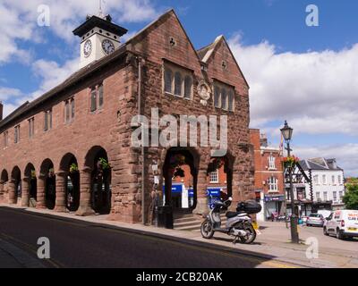 Market House Ross-on-Wye Herefordshire England Großbritannien erbaut zwischen 1650 und 1654 Ersetzen eines älteren Gebäudes Stockfoto