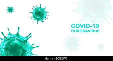 Corona Virus COVID-19, 2019-nCoV in Wuhan, neuartiges Coronavirus (2019-nCoV). Virus Covid 19-NCP. NCoV bezeichnet ein einsträngiges RNA-Virus. Coronavirus 3 Stockfoto