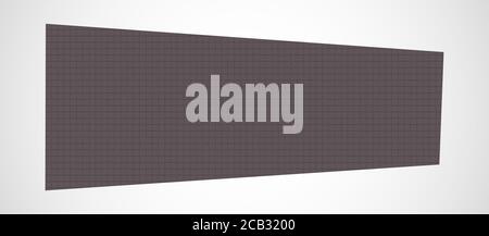 3D-Wand auf weißem Hintergrund Textur, mit freiem Platz und Text kopieren Stockfoto