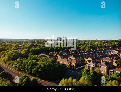 University of Derby, Kedlestone Road Campus Aerial View Stockfoto